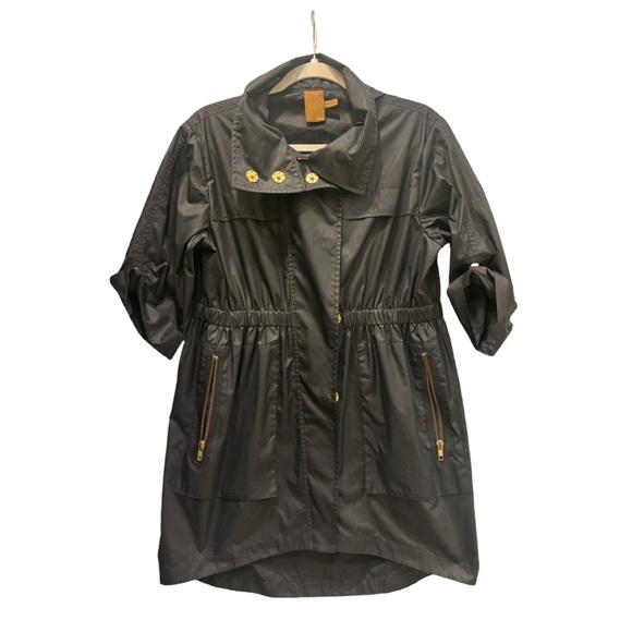 Ali Ro Jackets & Blazers - Ali Ro Black Lightweight Utility Jacket/ Rain Coat Size 6, detachable hood 🖤